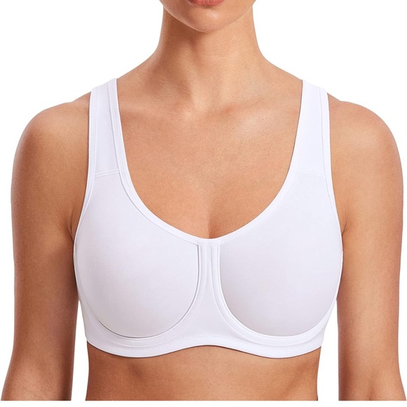 Syrokan women’s NWT max control underwire sports bra, white SIZE 38DD - Picture 1 of 7